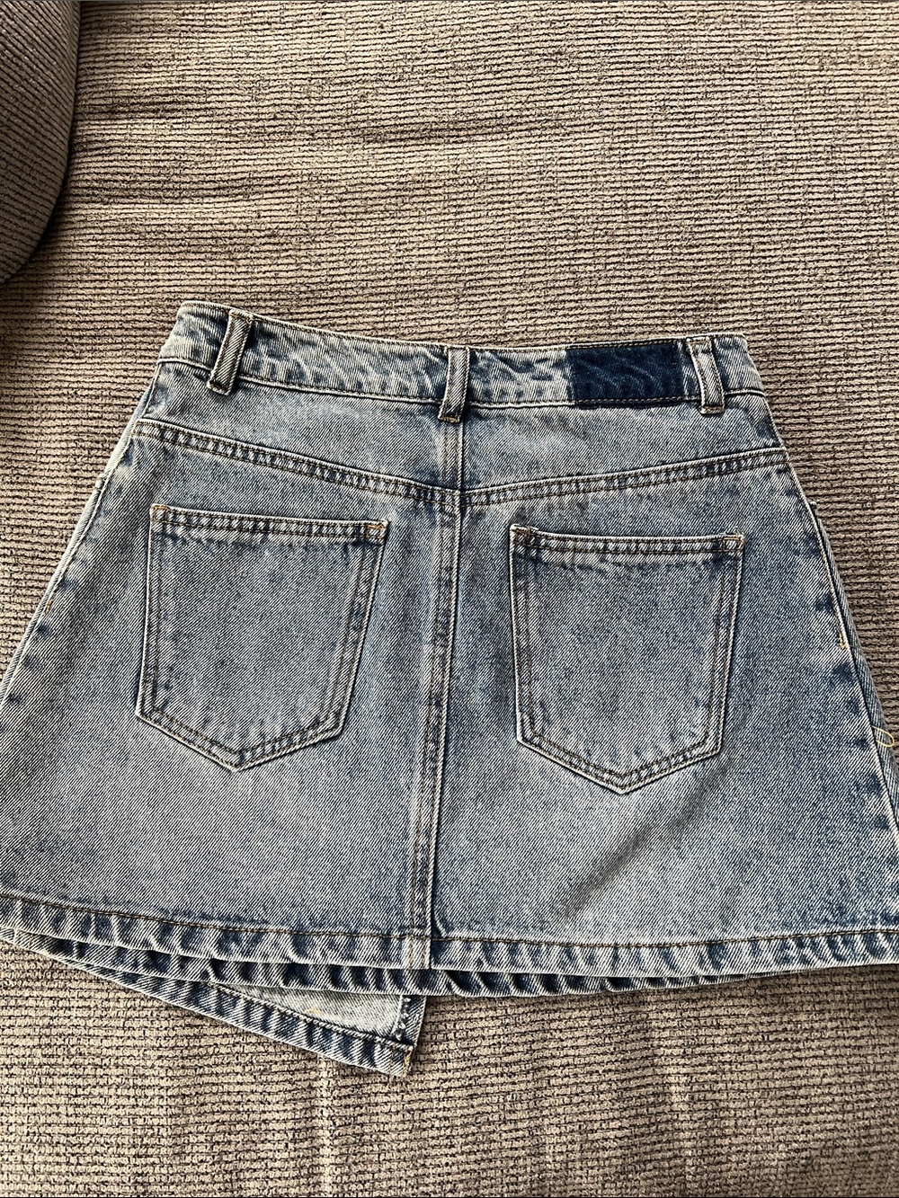Forever 21 Light Blue Denim A-Line Mini Skirt - Picture 3 of 7
